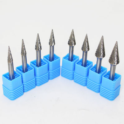 качество  Cone Shape Abrasive Tungsten Carbide Rotary Burr YG7 Grade Supplied Carbide Grinding Burrs for Hardened Steel фабрика