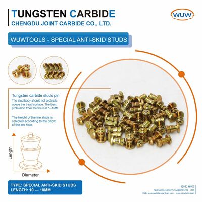 Хорошая цена. Customized Tungsten Carbide Snow Tire Studs with 5.7-15 MM Overall Length and 6.5-12 MM Diameter for Bicycles Scooters ATV-UTV Forklift Auto Truck Off-Road Vehicle онлайн