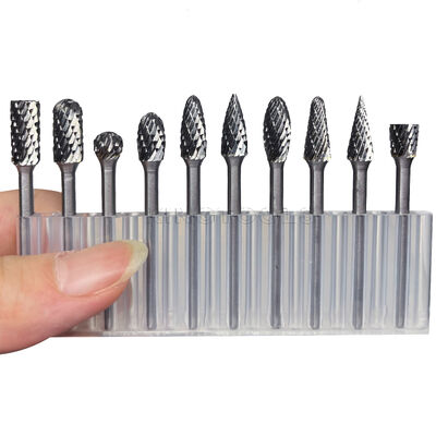 Хорошая цена. 10 шт. твердосплавных борфрез с хвостовиком 1/8