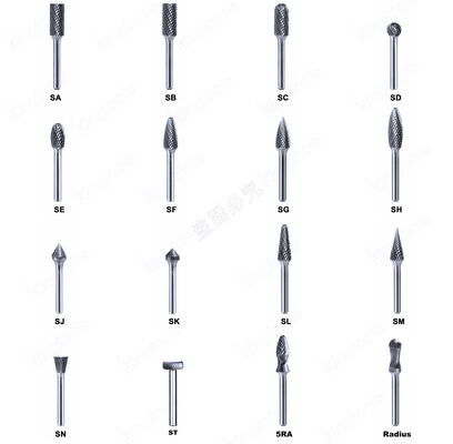 Хорошая цена. Сцинтированный вольфрамокарбидный ротационный бор с 1/4 дюймовым стволом и полированной поверхностью для точного дебурринга онлайн